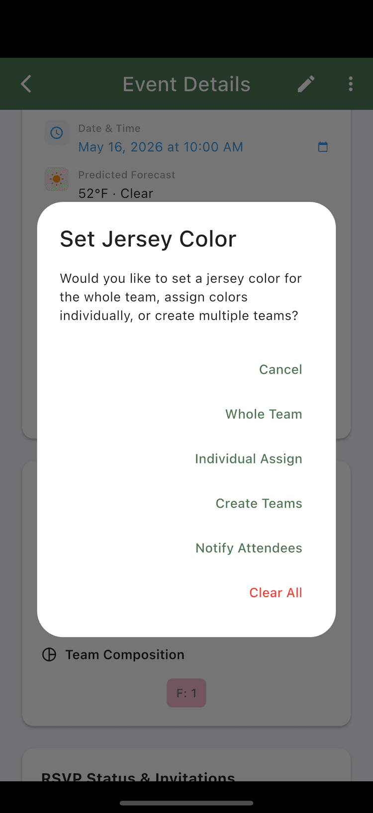 Jerseys screen